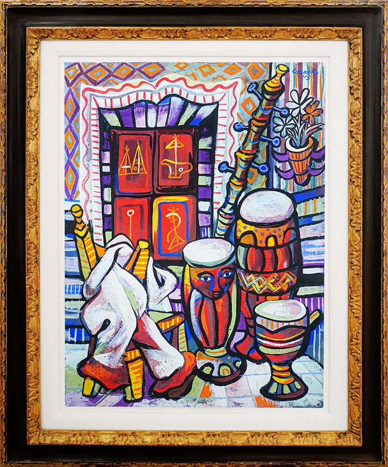 Afro-Cuban Religious Ceremony Room<br>
<i>(Cuarto Famb�)</i> by Mario Carre�o