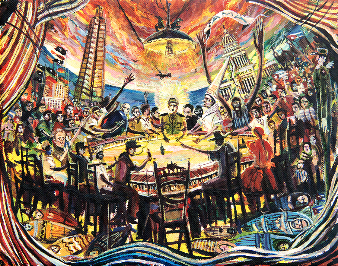 The Last Supper <br>
<i>(La Ultima Cena)</i> by Vicente Hern�ndez