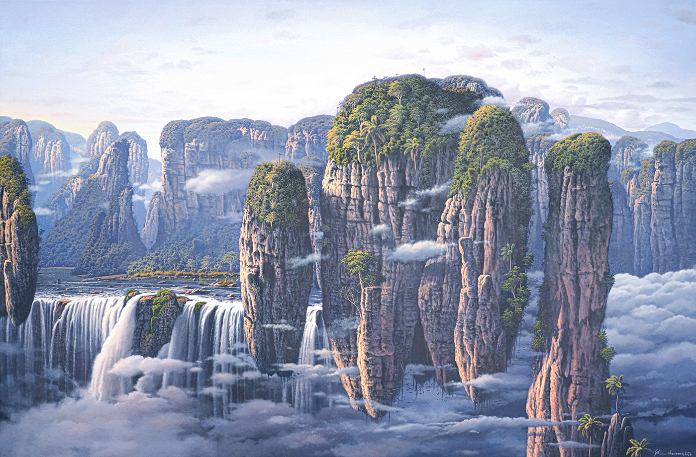 The Floating Valley <br>
<i>(El Valle Flotante)</i> by Giosvany Echevarr�a