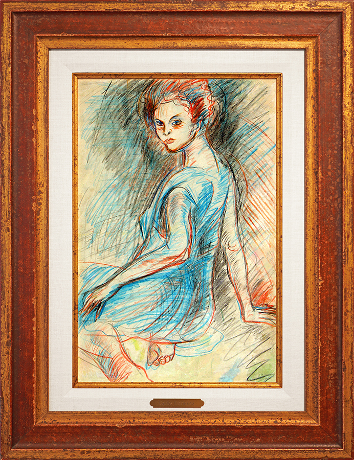Portrait of Young Lady<br>
<i>(Retrato de Joven)</i> by Carlos Enrquez