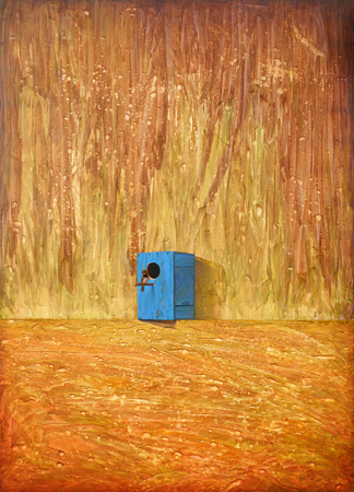 MIGUEL FLORIDO (b. 1980) <br>
Come to Me, Love <br> 
<i>(Ven a Mi, Amor)</i>, 2018 <br>
oil on canvas <br>
70 � x 50 � inches