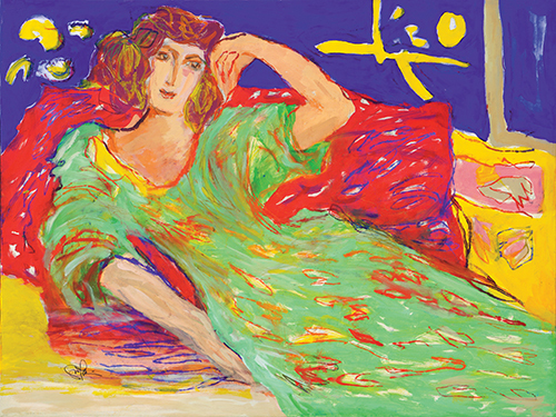 GINA PELL�N (1926�2014)<br>
Mantilla for Silence<br>
<i>(Mantilla para el Silencio),</i> 2008<br>
mixed media on canvas<br>
35 x 45 inches
