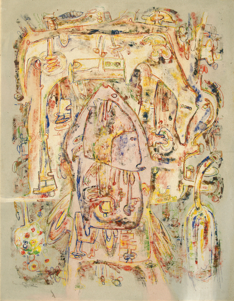 Gina Pelln<br>Una Boda<br>(<i>A Wedding</i>), 1965<br>oil on canvas<br>51 x 38 inches