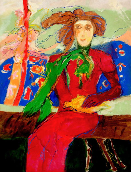 Gina Pell�n<br> Rito M�gico</br> (<i>Magic Rite</i>), 2008<br> mixed media on canvas</br> 45 � x 34 � inches