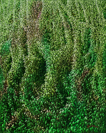 MIGUEL FLORIDO (b. 1980)<br>
Endless Passion<br>
(<i>Pasi�n Eterna</i>), 2019<br>
oil on canvas<br>
40 x 32 inches
