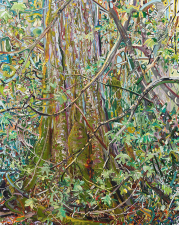 LILIAN GARC�A-ROIG (b. 1966)<br>
Maple Veils<br>
(<i>Los Velos del Arce</i>), 2007<br>
oil on canvas<br>
60 x 48 inches 
