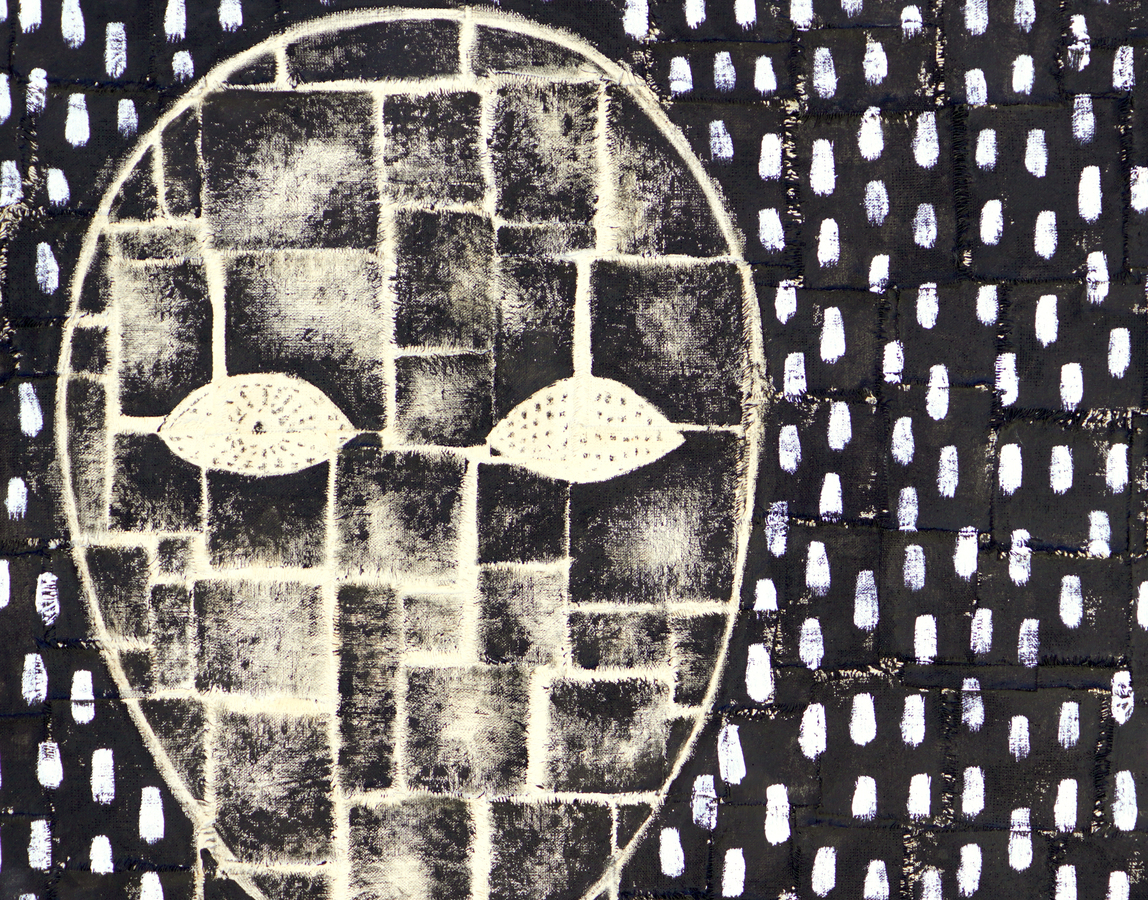 A detail image of Juan Roberto Diago's <i>Born To Live No.1</i>.<br></br><br></br><br></br>