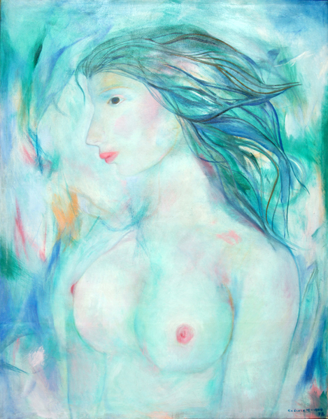 <b>Servando Cabrera Moreno</b><br>
El Espejo <br>
(<i>The Mirror</i>), 1976<br>
oil on canvas <br>
44 x 34 � inches<br></br>
This painting is illustrated in the catalogue, <i>Important Cuban Artworks, Volume Ten</i>, Page 71
