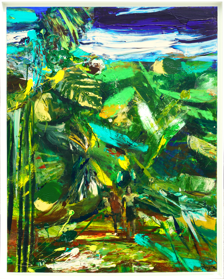 <b>DANUEL MNDEZ</b> (b. 1989)<br>
Where Freedom Begins</br>
<i>(Donde Comienza la Libertad)</i>, 2020<br>
acrylic on canvas</br>
60 x 48 inches [without frame]<br>
62 ⅞ x 50  inches [with frame]</br><br>
