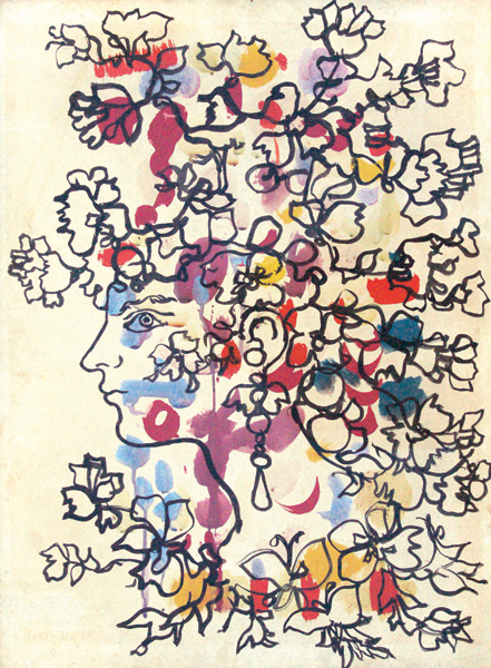 René Portocarrero <br>
Retrato de Flora<br>
(<i>Portrait of Flora</i>), 1970<br>
gouache on heavy paper <br>
laid down on board<br>
27 ¾ x 20 ¾ inches<br></br>
“Women, like the city, have been an obsessive subject matter in Portocarrero’s painting… Toward the beginning of the 1970’s, Portocarrero returns to the theme in a novel fashion, as a result of a strict discipline he had been developing in his human figures. The women are now facing forward. Their large, wide-open eyes are like their center of gravity. All reference to the exterior world is eluded. Monumental, divested of all ornamentation, they are reduced to an elemental structure: the ample base of the torso, the fine line of the neck, the oval of the face. They are contemporary women, aristocratic and refined, that the artist has seen in passing.”
<br></br>
Graziella Pogolotti and Ramón Vázquez Díaz, <i>René Portocarrero</i>, Editorial, Henschel, Berlin, 1987.