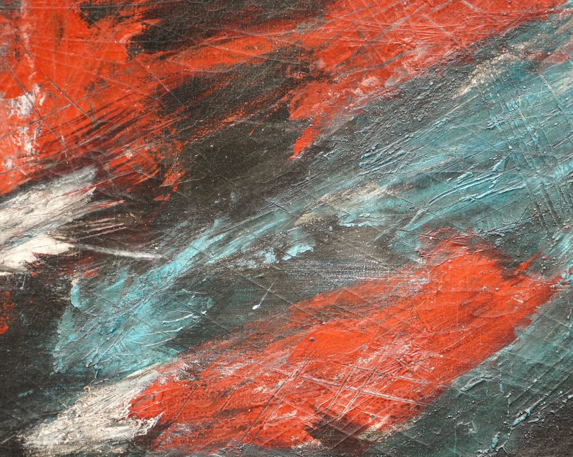 A detail image of <i>White, Blue and Red</i> (1962).<br></br><br></br><br></br>