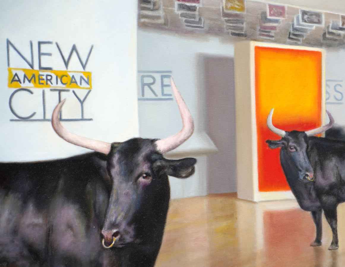 A detail image of C�sar Santos' <i>In the Museum</i> (2008).<br></br><br></br><br></br><br></br>