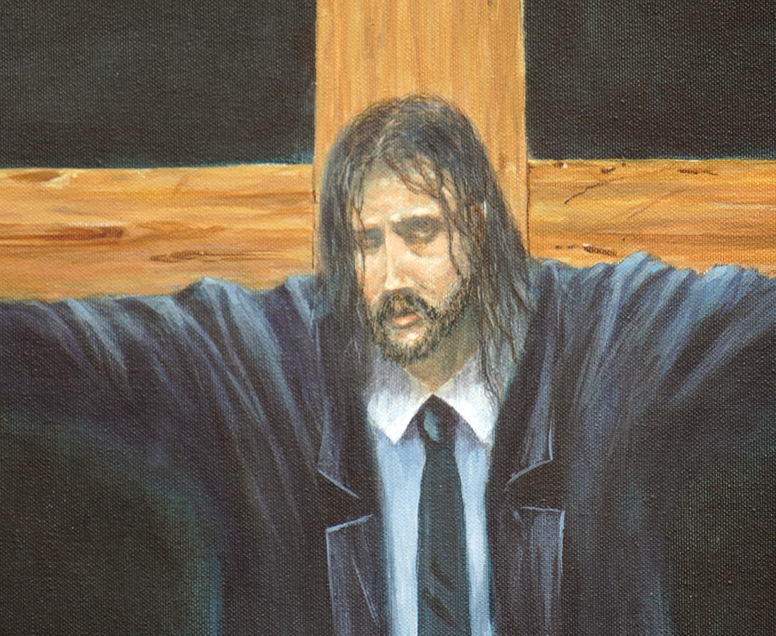 A detail image of Gabriel Snchez' <i>Torment</i> (2008).<br></br><br></br><br></br><br></br>