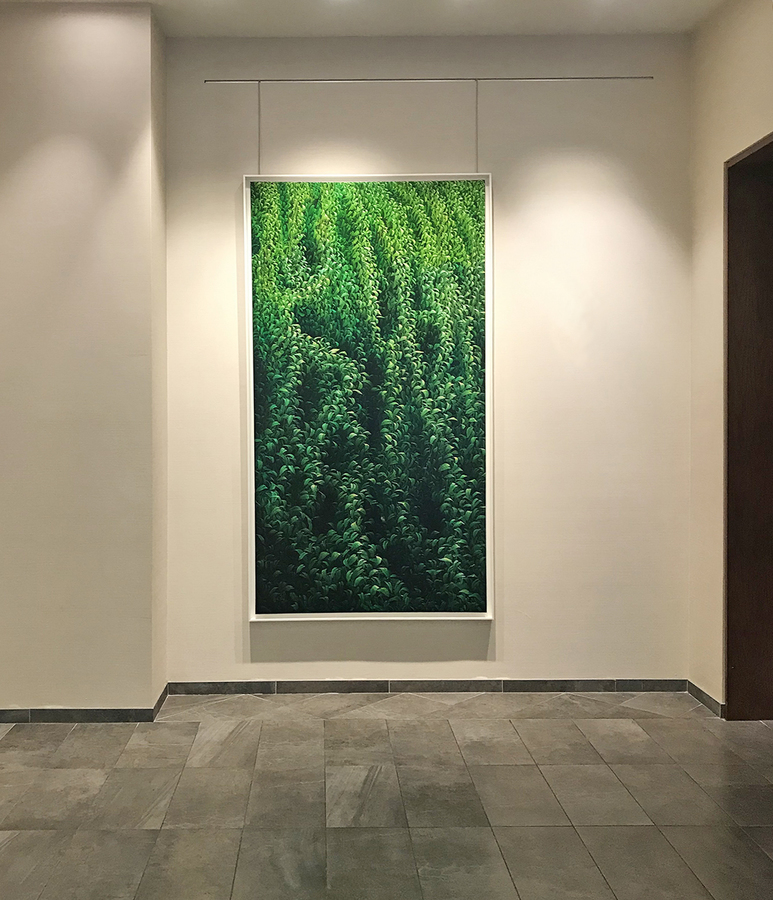 <i>Our Love Flows</i>, a work on canvas by Miguel Florido.