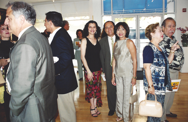 Nercys Cernuda with Jorge and Elvira Pupo.