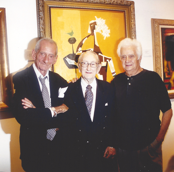 A great trio of aces! Mijares, Cundo, and sculptor, Tony Lpez.