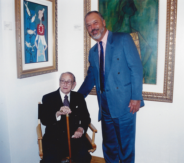 Cundo and art collector, Isaac Matz.
