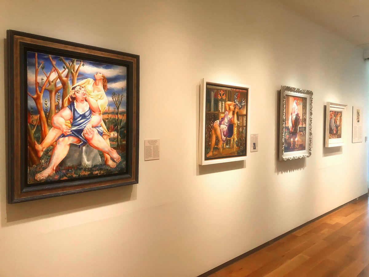 A splendid showcase of paintings executed by the artist. <br><br><br>