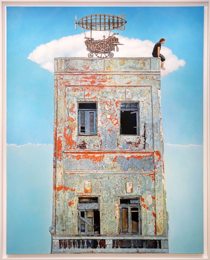 <br><br>SANDRO DE LA ROSA (b. 1972)<br>

Dream, Not So Quiet<br>

(<i>Sue�o, No Tan a lo Pairo</i>), 2020<br>

oil on canvas<br>

60 x 48 inches <br>
<br><br>
Illustrated in <i>IMPORTANT CUBAN ARTWORKS</i>, Volume Eighteen, page 153.<br>
<br>
Exhibited in <i>Cuban Modern and Contemporary Art: Inaugural Virtual<br>
 Exhibition</i> at www.cernudaarte.com, May � June, 2020.<br>
<br>
<font color=red><b>SOLD</font></b>
<br><br><br><br><br>

