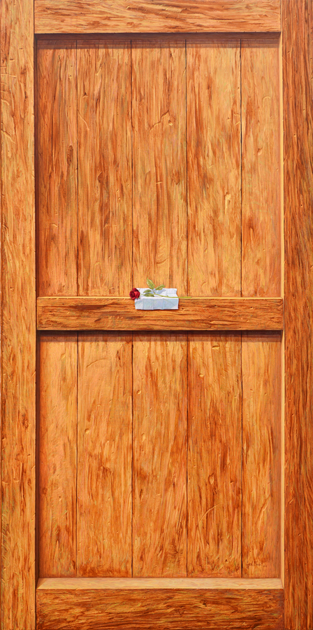 <br><br>MIGUEL FLORIDO (b. 1980)<br>

Our Love Story <br>

(<i>Nuestra Historia de Amor</i>), 2018<br>

oil on canvas<br>

79 x 39 � inches<br>
<br><br>
Illustrated in <i>IMPORTANT CUBAN ARTWORKS</i>, Volume Seventeen, page 118.<br>
<br>
<font color=red><b>AVAILABLE </font></b>
<br><br><br><br><br>