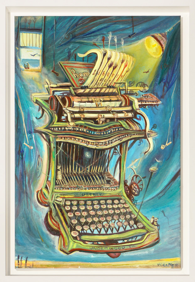 <br><br>VICENTE HERN�NDEZ (b. 1971)<br>

We Need Liberty<br>

(<i>�Necesitamos Libertad!</i>), 2020<br>

oil on canvas<br>

22 � x 14 � inches<br>
<br><br>
Illustrated in<i> IMPORTANT CUBAN ARTWORKS</i>, Volume Eighteen, page 168.<br>
<br>
Exhibited in <i>VICENTE HERN�NDEZ (b. 1971): Art as Protest, Protest as <br>
Art, Cernuda</i> Arte, Coral Gables, FL, July � October, 2021.<br>
<br>
<font color=red><b>AVAILABLE </font></b>
<br><br><br><br><br>