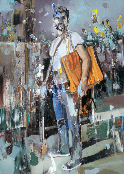 <b>Dayron Gonzalez</b><br>
Camino de Regreso a Casa<br>
<i>(The Road Back Home)</i><br>
2015<br>
oil on canvas<br>
70 x 50 inches<br><br>

<i>Provenance:</i><br>
Acquired directly from the artist.<br><br>
