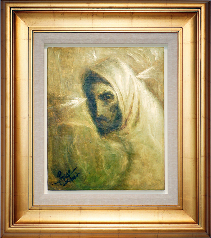 <br><br>
FIDELIO PONCE DE LEN (1895  1949)<br>
Christ <br>
(<i>Cristo</i>), ca. 1940s<br>
oil on wood <br>
19  x 15  inches<br><br><br>
Illustrated in <i>IMPORTANT CUBAN ARTWORKS,</i> Volume Seventeen, page 60.<br><br>
<i>Provenance</i>: <br>Collection of Mario Mendoza, Havana, Cuba; Private Collection, Canada.<br><br>

Exhibited in <i>Homenaje al Pintor Cubano Fidelio Ponce de Len,</i><br> 
Circulo de Bellas Artes, Salon Ponce, January 1944, and listed<br> 
as <i>Cabeza de Cristo,</i> Collection of Mario Mendoza.<br><br>
Exhibited in <i>Exposicion de Oleos de Fidelio Ponce de Len, </i><br>
University of Havana, Havana, Cuba, 1948, and listed in the corresponding <br> 
catalog as <i>Cabeza de Cristo,</i> Collection of Mario Mendoza, no. 1.<br><br>
This painting was exhibited in Sothebys <i>Latin American Sale,</i> New York, <br>
May 29, 1985, and is illustrated in the corresponding auction catalog, lot number 189.<br><br>
<font color = 