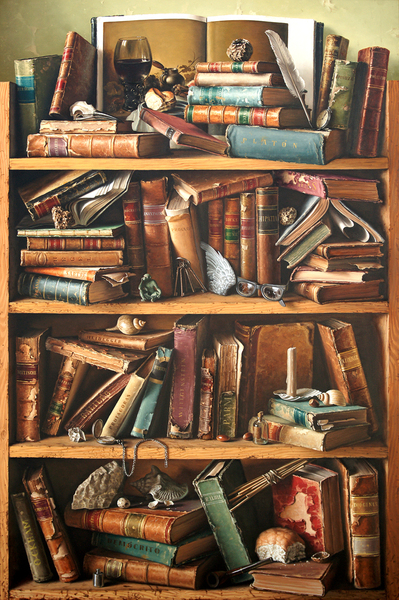 <b>Joel Besmar</b><br>
La Cena de los Fil�sofos�<br>
<i>(The Philosophers' Supper)</i><br>
2015<br>
oil on canvas<br>
59 x 39 3/8 inches <br><br>