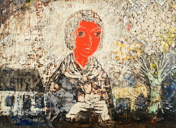 <b>Eduardo Abela </b><br>
Muchacha Sonrojada <br>
<i>(Blushing Young Lady)</i>, ca 1957<br>
oil on wood<br>
7 1/4 x 9 7/8 inches<br><br>

<i>Provenance: </i><br>
Private Collection, Miami, Florida.<br><br>

<i>Illustrations:</i><br>
Illustrated in <i>Important Cuban Artworks, Volume Twelve, Cernuda</i> Arte, Coral Gables, Florida, November 2014, page 2.
