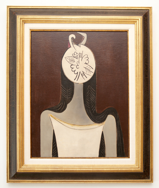 WIFREDO LAM<br>
Aurora</br>
<i>(Aurora)</i>, 1950<br>
oil on canvas</br>
28 1/8 x 22 1/8 inches<br><br>

Illustrated in IMPORTANT CUBAN ARTWORKS, Volume Thirteen, page 18.<br><br>

<i>Provenance:<i> <br>
Elsa Orcout Castillo, niece of the artist; Masoud & Mara<br> 
Shojaee Collection, Miami, Florida; <br>
Private Collection, New York, New York.<br><br> 

<i>Exhibitions:<i><br>
Exhibited in <i>Lam, Obras Recientes 1950,<i> Parque Central,<br> 
Havana, Cuba, 1950. <br><br>

<i>Illustrations:<i><br>
Illustrated in <i>Wifredo Lam: Catalogue Raisonn of the<i><br>
<i>Painted Work, Volume I, 1923-1960, <i><br>
Project Director: Eskil Lam, Acatos 1996, page 427,<br>
no. 50.25.<br><br>
