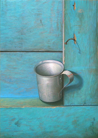 MIGUEL FLORIDO<br>
If I Gave You Everything</br>
<i>(Si Todo te Di)</i>, 2014<br>
oil on canvas</br>
13 3/4 x 9 3/4 inches

<i>Provenance:</i>
Acquired directly from the artist. 
