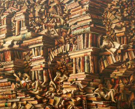 JOEL BESMAR<br>
Oneiric Science</br>
<i>(La Ciencia Onrica)</i>, 2015<br>
oil on canvas</br>
23 3/4 x 29 3/8 inches