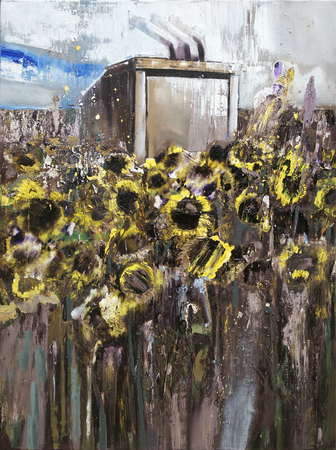 DAYRON GONZ�LEZ<br>
Project for Leadership</br>
<i>(Proyecto para Liderazgo)</i>, 2015<br>
oil on canvas</br>
80 x 60 inches<br>

<i>Provenance:</i>
Acquired directly from the artist. 
