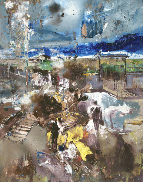 DAYRON GONZ�LEZ <br>
Return<br>
<i>(Regreso)</i>, 2015<br>
oil on canvas<br>
47 x 37 inches<br><br>

Illustrated in IMPORTANT CUBAN ARTWORKS, Volume Thirteen, page 150.<br><br>

<i>Provenance: </i><br>
Acquired directly from the artist.
