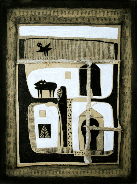 JUAN ROBERTO DIAGO <br>
Flying Far Away<br>
<i>(Volando Lejos)</i>, 2006<br> 
mixed media on canvas<br>
31 � x 23 � inches<br><br>

Illustrated in the upcoming IMPORTANT CUBAN ARTWORKS, Volume Fourteen.