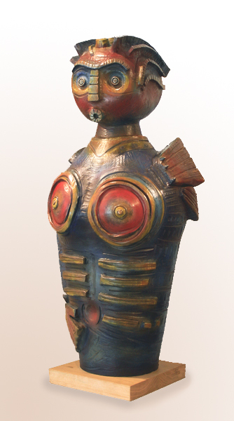 ALFREDO SOSABRAVO<br>
Donna,<br>
<i>(Do�a)</i>,<br>
2011,<br>
bronze sculpture, one of eight<br>
 35 x 18 x 17 1/2 inches