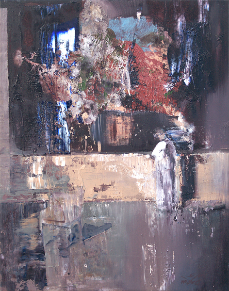 DAYRON GONZ�LEZ<br>
Insomnia<br>
(<i>Insomnio</i>)<br>
2015<br>
oil on canvas<br>
27 1/8 x 25 7/8 inches<br><br>



