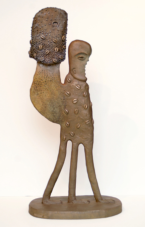 MANUEL MENDIVE<br>
My Energy and I<br>
(<i>Mi Energía y Yo</i>), 2015<br>
bronze sculpture, 7 of 7<br>
30 x 13 1/2 x 9 1/4 inches<br><br>
Illustrated in the book, <i>Mendive</i>, 2015,
Collage Ediciones,<br> Havana, Cuba, page 221.<br><br>
Illustrated in <i>IMPORTANT CUBAN ARTWORKS,<br>
Volume Fourteen</i>, page 130.
