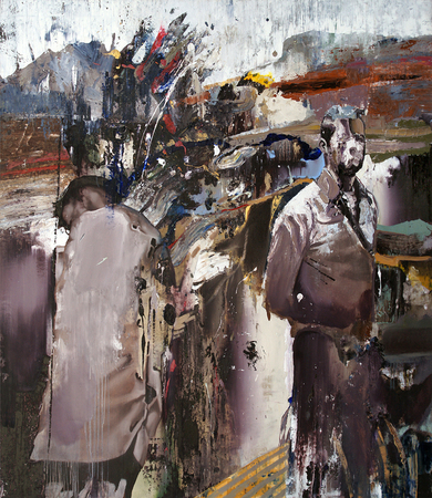 DAYRON GONZLEZ<br>
Freedom is An Idea<br>
(<i>La Libertad es Una Idea</i>), 2015<br>
oil on canvas<br>
80 1/2 x 71 3/4 inches<br><br>
Illustrated in <i>IMPORTANT CUBAN ARTWORKS,<br> Volume Fourteen</i>, page 165.
