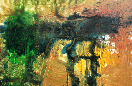 REYNIER FERRER<br>
Between Shadow and Light, from the series: The Whole Island <br>
(<i>Entre La Sombra y La Luz, de la serie: La Isla Entera</i>), 2016<br>
mixed media on canvas<br>
55 x 85 inches
