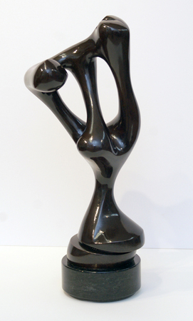 AGUSTÍN CÁRDENAS<br>
A Dance Solo<br> (<i>Un Solo de Danza</i>)<br>
ca. 1975<br>
bronze sculpture, numbered 5 of 6<br>
15 x 7 x 6 1/2 inches<br><br>
This artwork is stamped with the seal of<br>
Fonderia Mariani, Pietrasanta, Italy.<br><br>
Illustrated in <i>IMPORTANT CUBAN ARTWORKS,<br>
Volume Thirteen<i>, page 89.