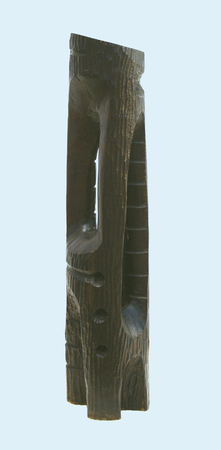 FRANCISCO ANTIGUA<br> Column<br> (<i>Columna</i>)<br> ca. 1960<br> wood sculpture<br> 22 1/8 x 5 1/8 x 4 3/4 inches<br><br>
This sculpture is accompanied by a certificate of authenticity,<br> signed by Jos� Veigas Zamora and Ram�n V�zquez D�az.<br><br>
Illustrated in <i>IMPORTANT CUBAN ARTWORKS,<br>
Volume Thirteen</i>, page 82.
