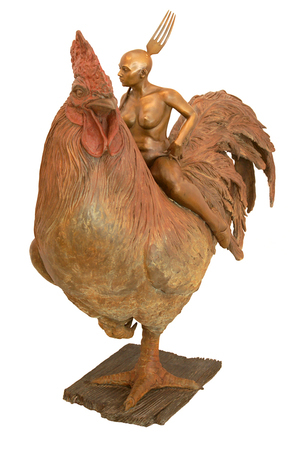 ROBERTO FABELO<br>Fantastic Voyage<br> (<i>Viaje Fant�stico</i>)<br> 2012<br> bronze sculpture, 7 of 7<br> 32 3/4 x 16 x 35 inches<br><br>

Illustrated in <i>IMPORTANT CUBAN ARTWORKS,<br>
Volume Thirteen</i>, page 110.
