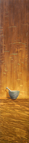 MIGUEL FLORIDO<BR>
The Light of Your Peace <br>
<i>(La Luz de Tu Paz)</i>, 2016�2017<BR>
oil on canvas<br>
49 x 10 inches<br>
<br>
Illustrated in the upcoming <i>IMPORTANT CUBAN ARTWORKS</i>, Volume Fifteen.