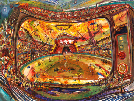 VICENTE HERN�NDEZ<br>
Our New Reality <br>
<i>(Nuestra Nueva Realidad)</i>, 2017<br>
oil on canvas<br>
59 � x 78 � inches<br><br>

Illustrated in the upcoming <i>IMPORTANT CUBAN ARTWORKS</i>, Volume Fifteen.
