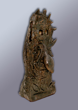 Wifredo Lam<br> Living Beacon<br> (<i>Guía Viviente</i>), 1977<br> bronze sculpture, 19 of 50<br> 11 ¼ x 5 x 4 inches<br><br>.
This sculpture (different number) was exhibited in <i>Wifredo Lam: The Changing Image—Centennial Exhibition</i>,<br>
Yokohama Museum of Art, Yokohama, Japan, October 26, 2002–January 13, 2003,<br>
and is illustrated and listed as number 113 in the accompanying catalog.<br><br>
This sculpture (different number) is illustrated in <i>Journal Artcurial</i>, no. 14,<br> October 1979, Paris, France.<br><br>
Illustrated in <i>Important Cuban Artworks, Volume Fifteen, Cernuda</i> Arte,<br>
Coral Gables, Florida, November 2017, pg. 31.