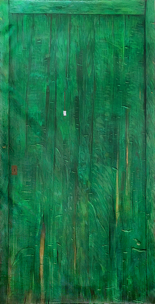 MIGUEL FLORIDO<br>
Yearning for Love<br>
(<i>Ansia de Amor</i>), 2017-2018<br>
oil on canvas<br>
78 3/4 x 39 inches