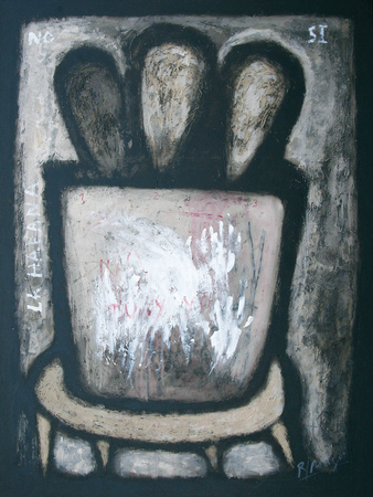 JUAN ROBERTO DIAGO (b. 1971) <br>
You, Me and Havana <br>
(<i>T, Yo y La Habana</i>), 2001 <br>
mixed media on canvas <br>
78 x 59 inches
