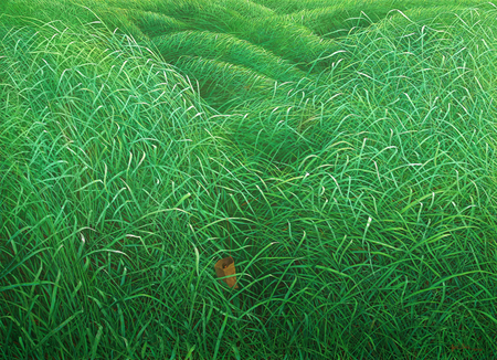 MIGUEL FLORIDO (b. 1980) <br>
Our Bond <br>
(<i>Nuestro V�nculo</i>), 2017-2018 <br>
oil on canvas <br>
51 x 70 �  inches