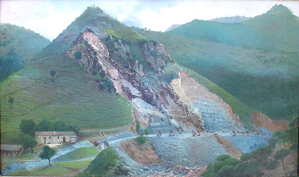 Jos� Cuch� Arnau<br> Cantera</br> (<i>Quarry</i>), ca. 1900<br> oil on canvas</br> 23 x 38 3/4 inches